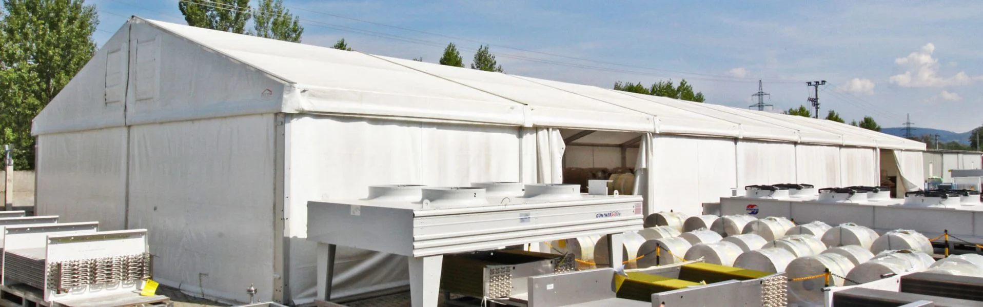 Raktársátor bérbeadás